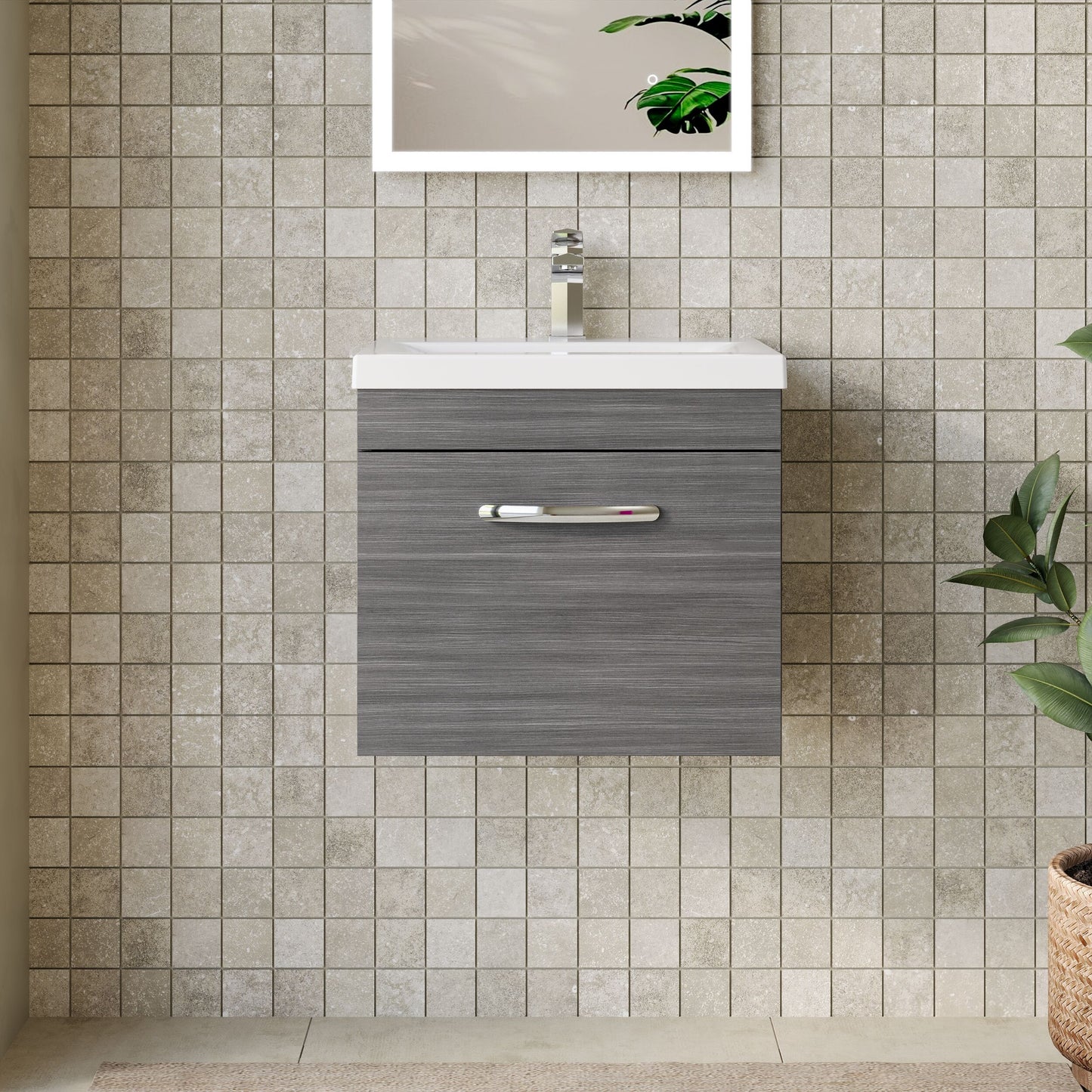 Athena Wall Hung 1 Drawer Vanity Unit 500mm