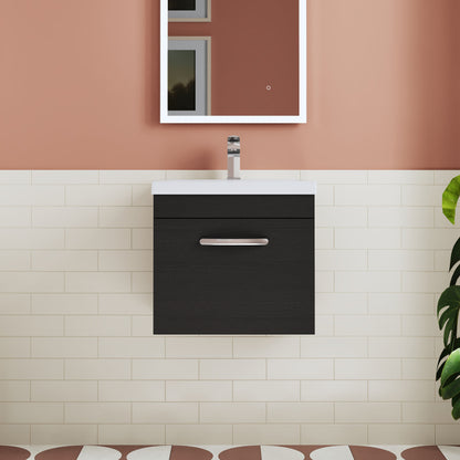 Athena Wall Hung 1 Drawer Vanity Unit 500mm