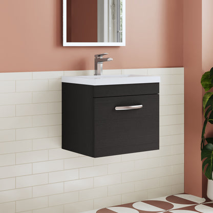 Athena Wall Hung 1 Drawer Vanity Unit 500mm
