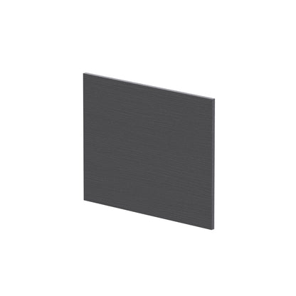 Nuie 700mm L-Shape Square Graphite Grey Woodgrain MFC Shower Bath End Panel