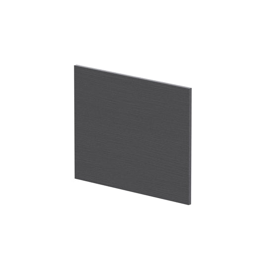 Nuie 700mm L-Shape Square Graphite Grey Woodgrain MFC Shower Bath End Panel