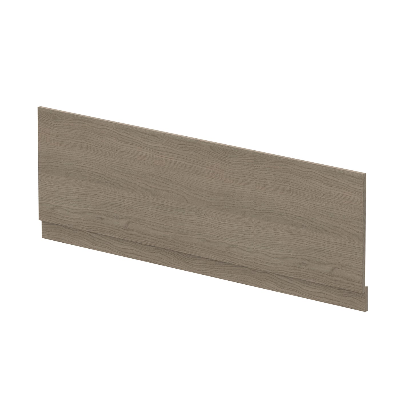 Nuie 1700mm Solace Oak MFC Woodgrain Front Bath Panel With Plinth
