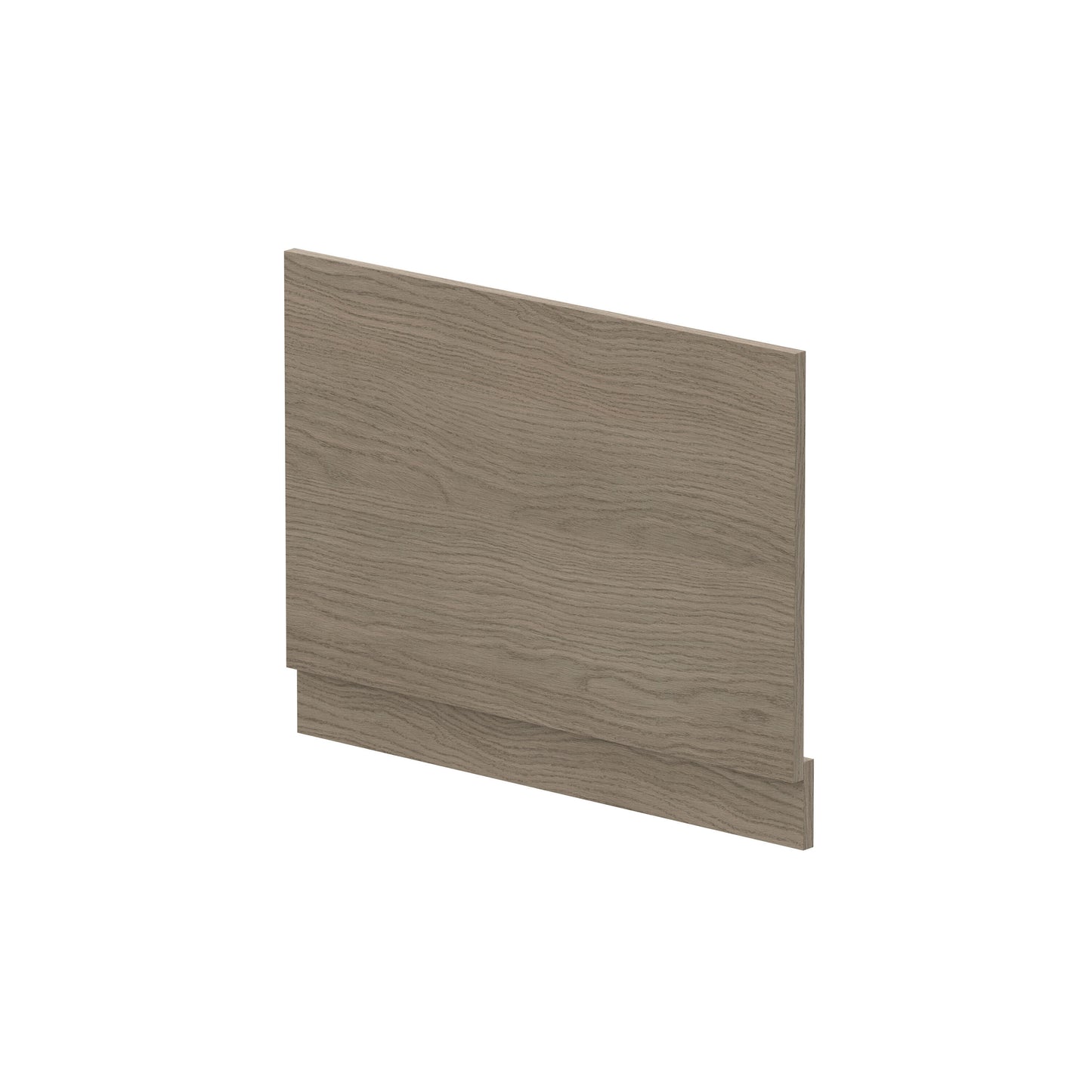 Nuie 750mm Solace Oak MFC Woodgrain End Bath Panel With Plinth