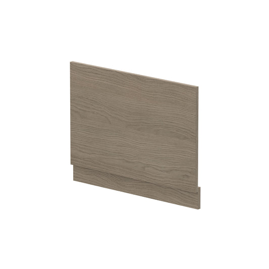 Nuie 750mm Solace Oak MFC Woodgrain End Bath Panel With Plinth