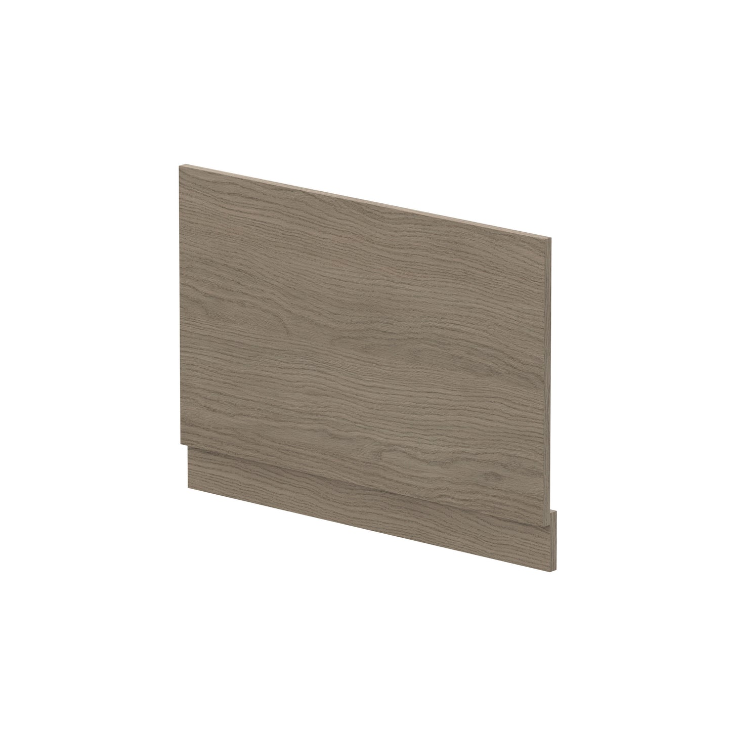 Nuie 800mm Solace Oak MFC Woodgrain End Bath Panel With Plinth