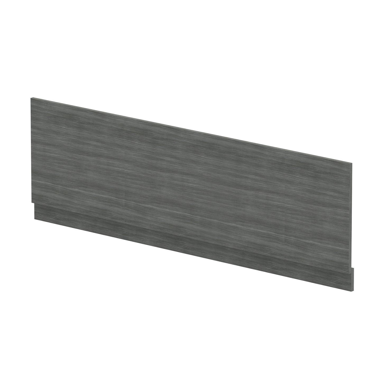 Nuie 1800mm Anthracite Woodgrain MFC Front Bath Panel With Plinth