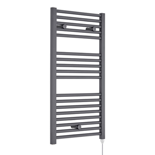 Hudson Reed 920mm x 480mm Anthracite Vertical Electric Towel Rail