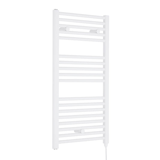 Hudson Reed 920mm x 480mm White Vertical Electric Towel Rail