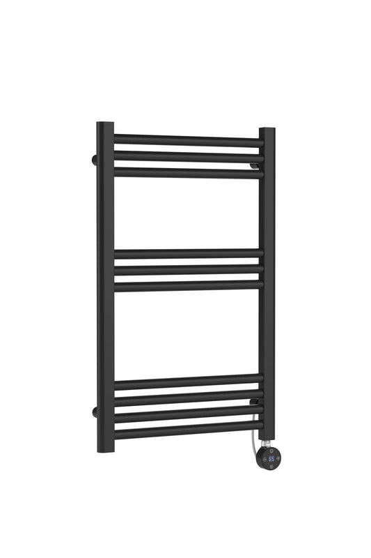 Hudson Reed Electric Bar Towel Rails 800mm x 500mm 10 Bar Anthracite Vertical Electric Towel Rail