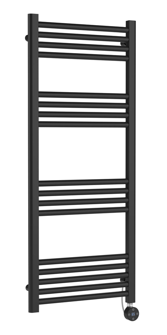 Hudson Reed Electric Bar Towel Rails 1200mm x 500mm 17 Bar Anthracite Vertical Electric Towel Rail