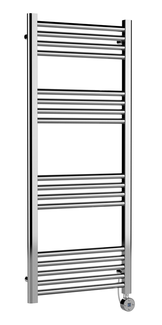Hudson Reed Electric Bar Towel Rails 1200mm x 500mm 17 Bar Chrome Vertical Electric Towel Rail