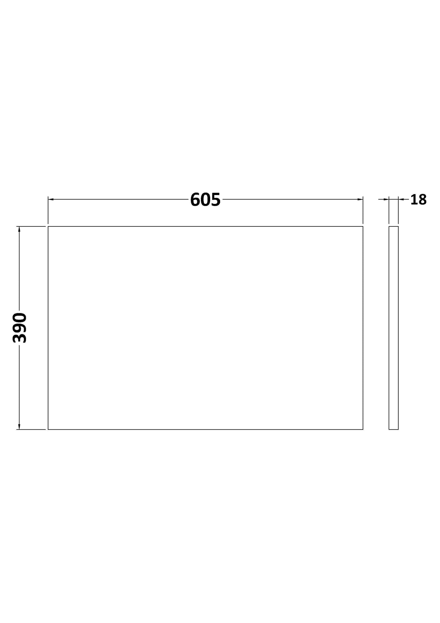 Nuie Juno 600mm Graphite Grey Woodgrain MFC Worktop