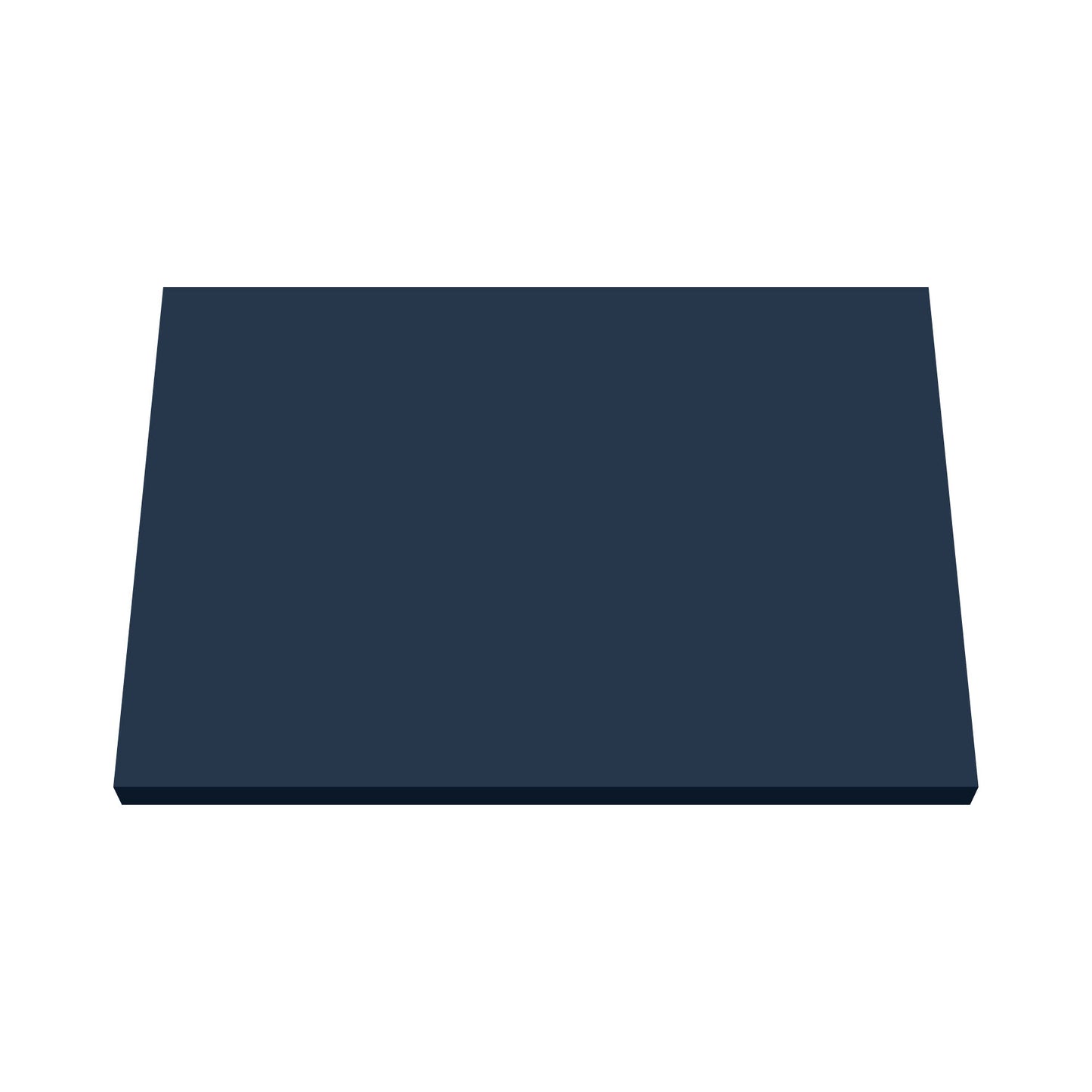 Nuie 605x390mm Indigo Blue MDF Matt Worktop