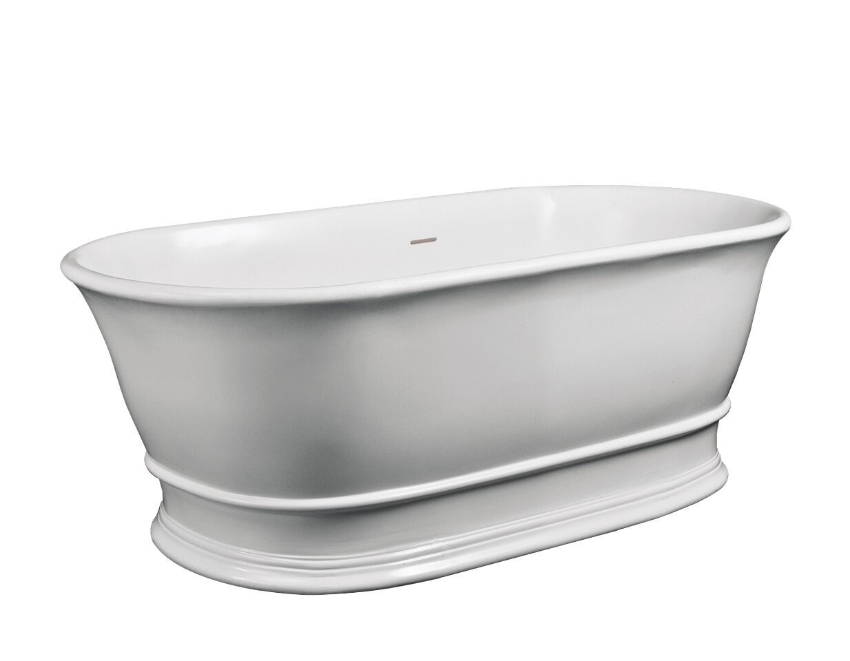 Hudson Reed 1555mm Freestanding Bath With Waste