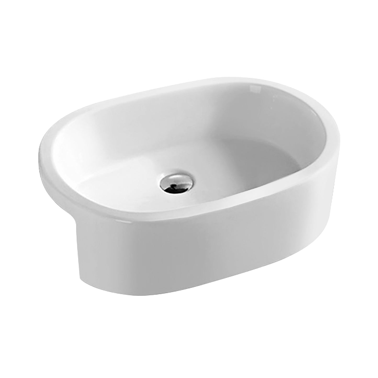 Semi-Recessed Basin 560 x 400 x 185mm
