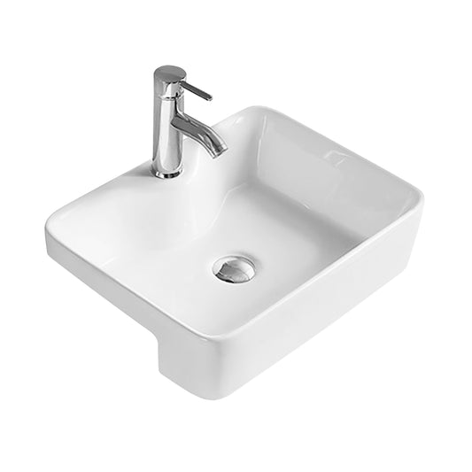 Semi-Recessed Basin 480 x 370 x 130mm