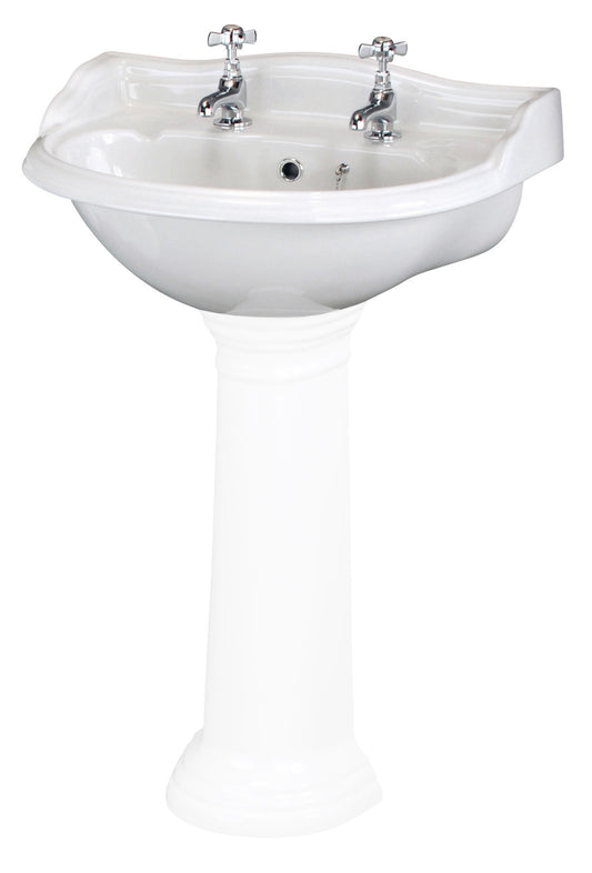 Chancery Large Basin 2 Tap Hole