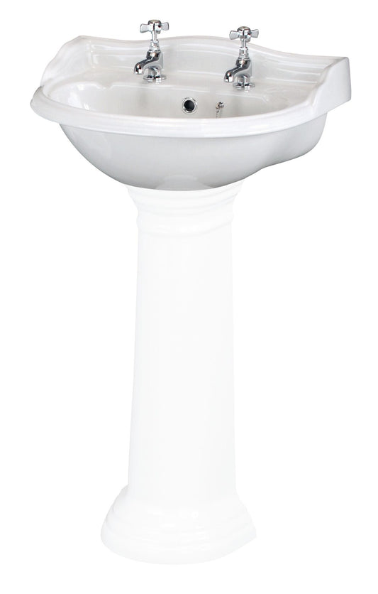 Chancery Small Cloakroom Basin 2 Tap Hole