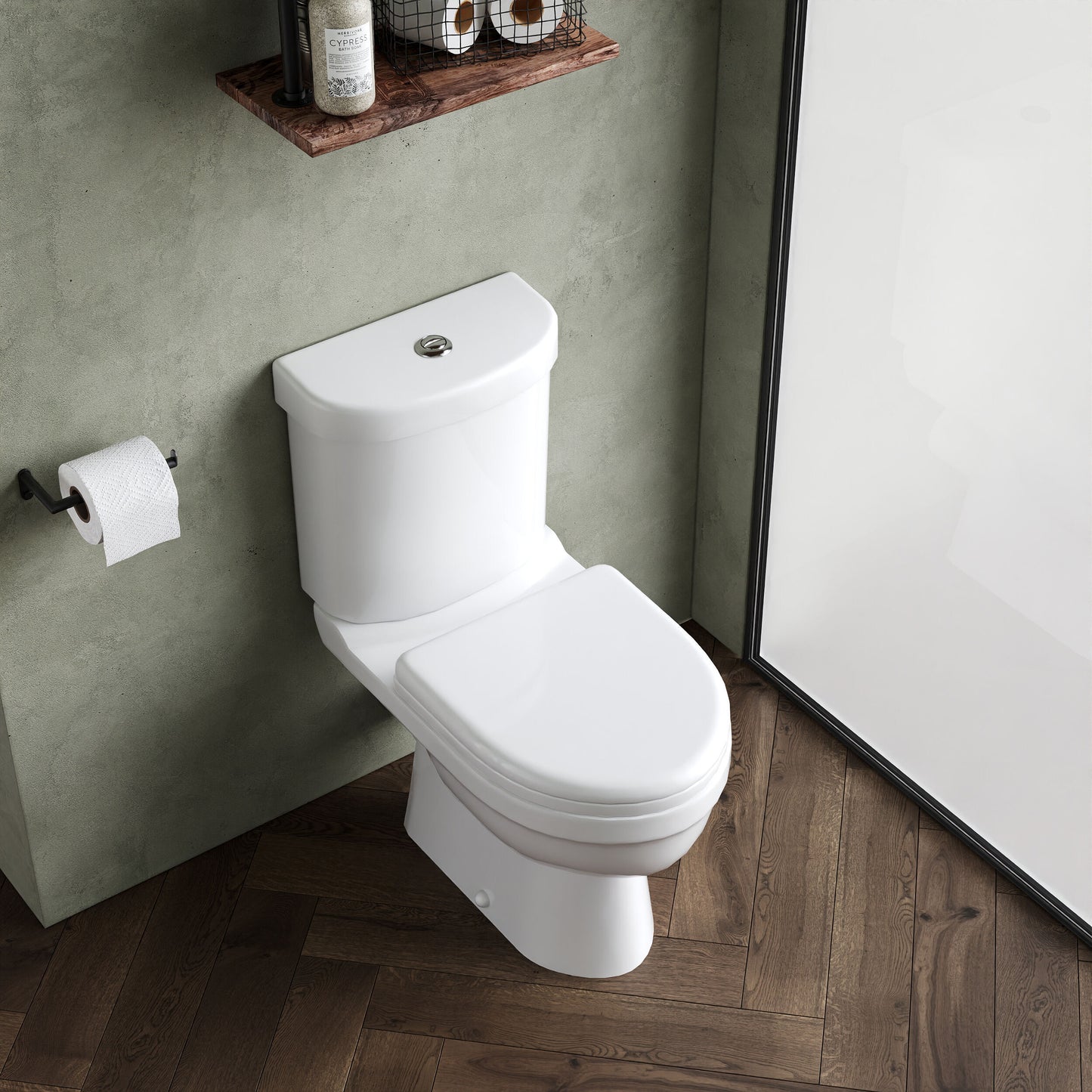 Ivo Rimless Pan, Cistern & Seat