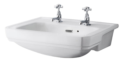 560mm Semi Recessed Basin (2 Tap Hole)