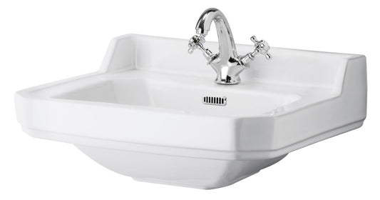 Richmond Wall Hung 1 Tap Hole Basin 595mm