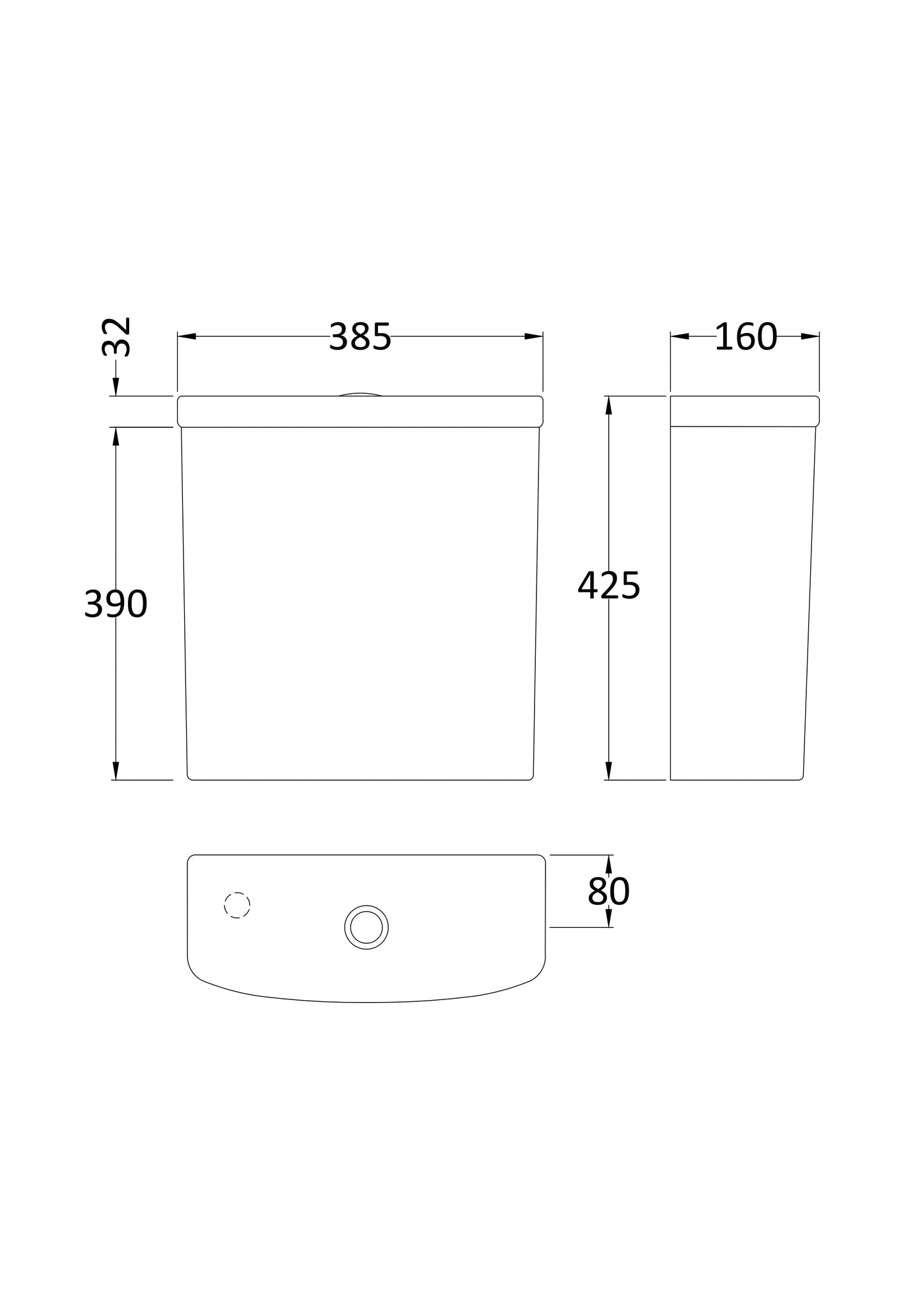 Hudson Reed Maya Cistern with Fittings