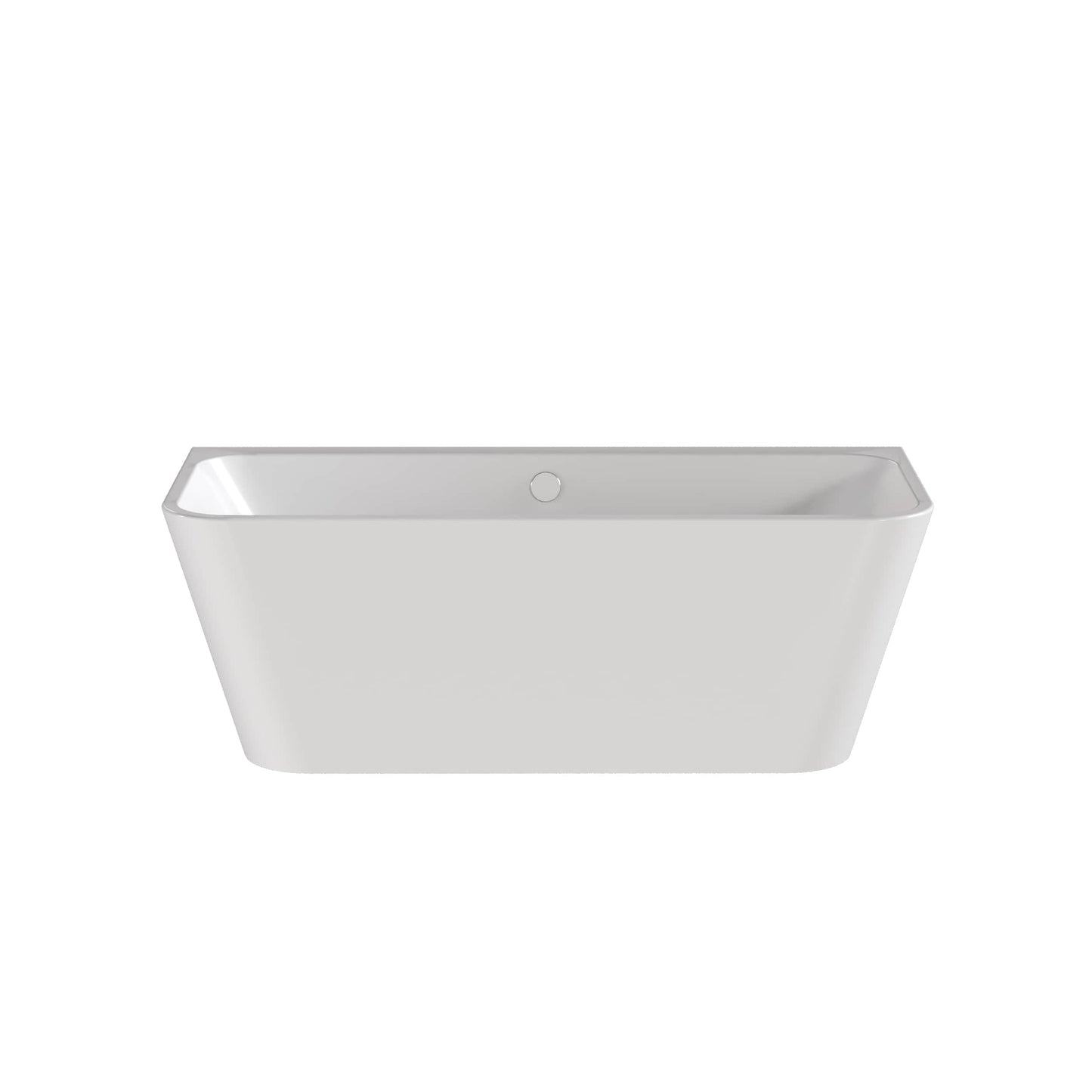 Nuie Choice 1600mm Square Back To Wall Bath With Legs