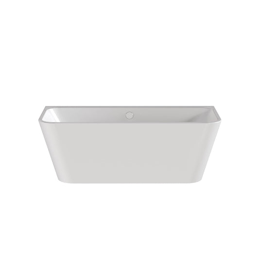 Nuie Choice 1600mm Square Back To Wall Bath With Legs