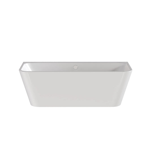 Nuie Choice 1700mm Square Back To Wall Bath With Legs