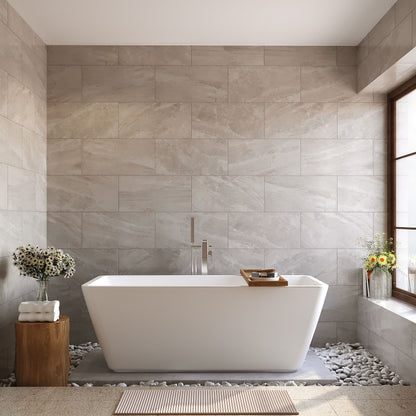 Nuie Choice Endeavor 1615mm Square Freestanding Bath With Legs And Waste