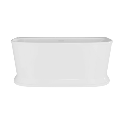 Nuie Choice Timora 1700mm Back To Wall Bath With Legs And Waste