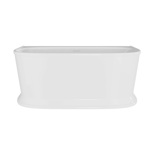 Nuie Choice Timora 1700mm Back To Wall Bath With Legs And Waste