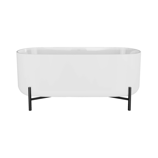 Nuie Choice Elevated 1600mm Freestanding Bath With Legs And Waste