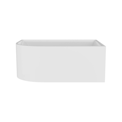 Nuie Choice Chronicle 1500mm Right-Hand Corner Bath With Legs And Waste