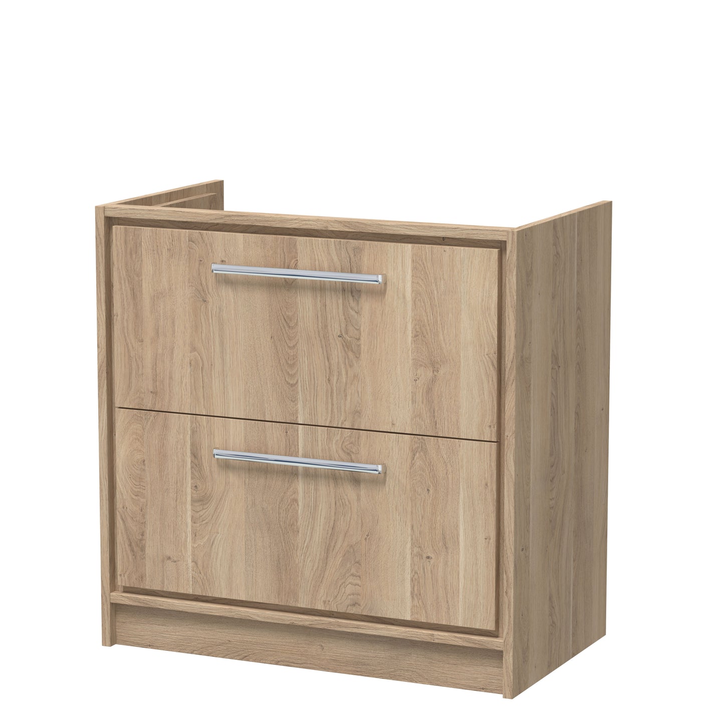 Lille 800mm Floor Standing 2 Drawer Unit (455 Deep)