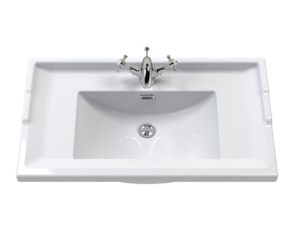 800mm Traditional Basin 1 Tap Hole