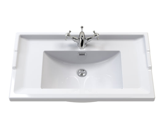 800mm Traditional Basin 1 Tap Hole