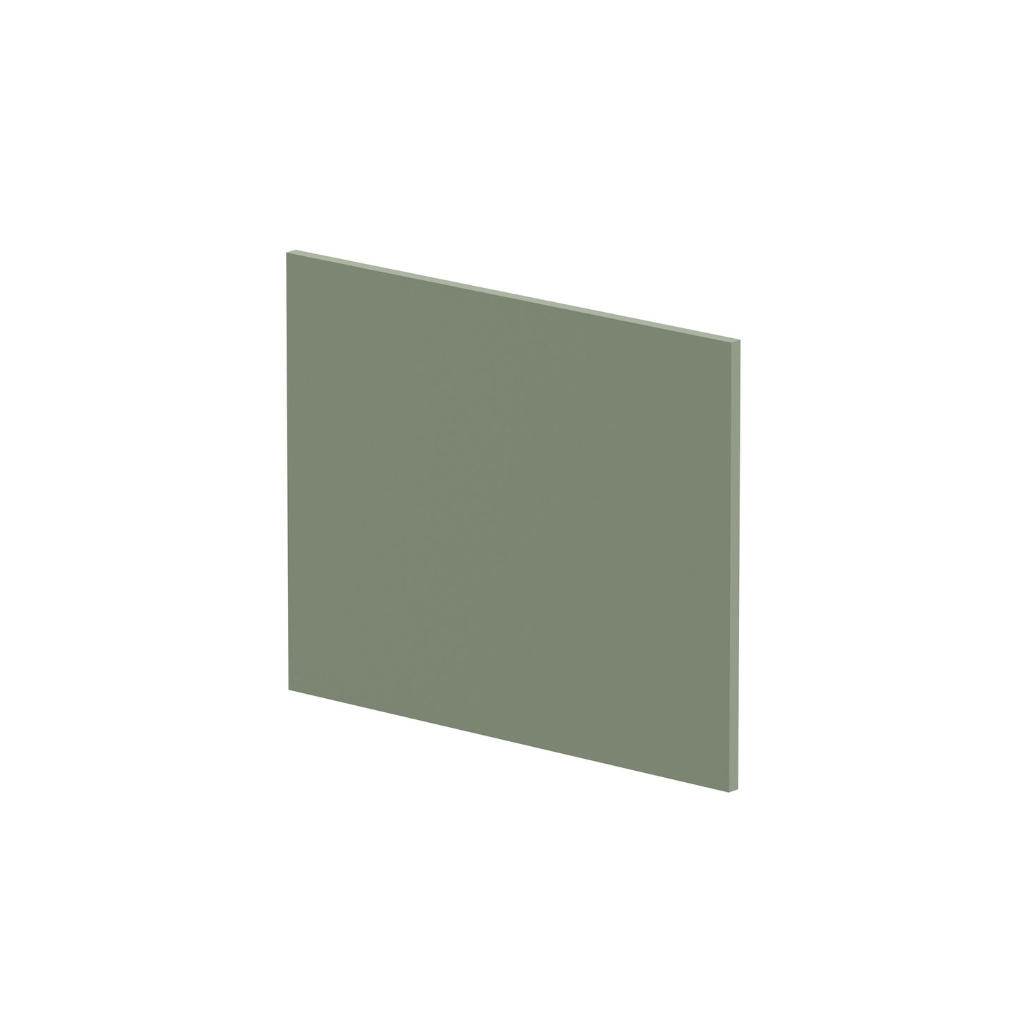 Nuie 700mm L-Shape Square Satin Green MDF Matt Shower Bath End Panel