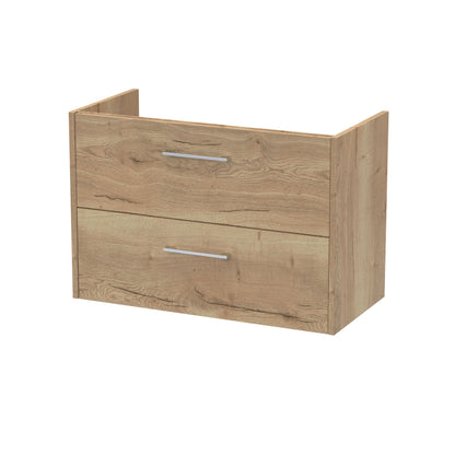 Juno 800mm Wall Hung 2-Drawer Unit