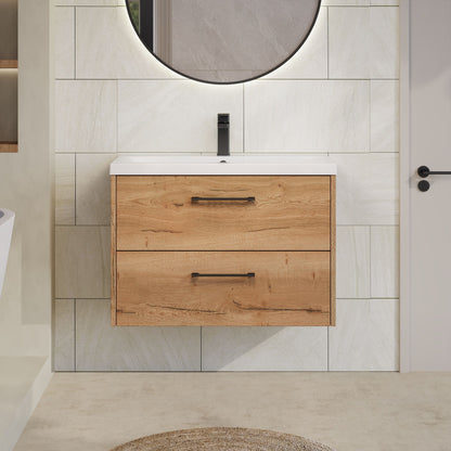 Juno 800mm Wall Hung 2-Drawer Unit