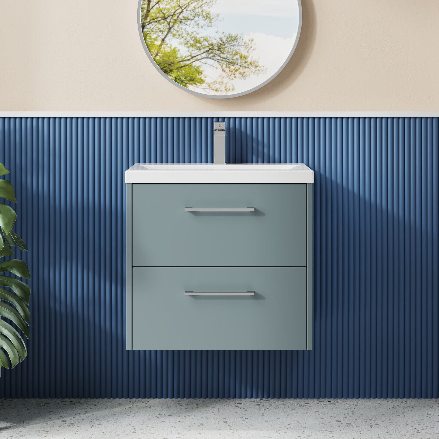 Juno 600mm Wall Hung 2-Drawer Unit