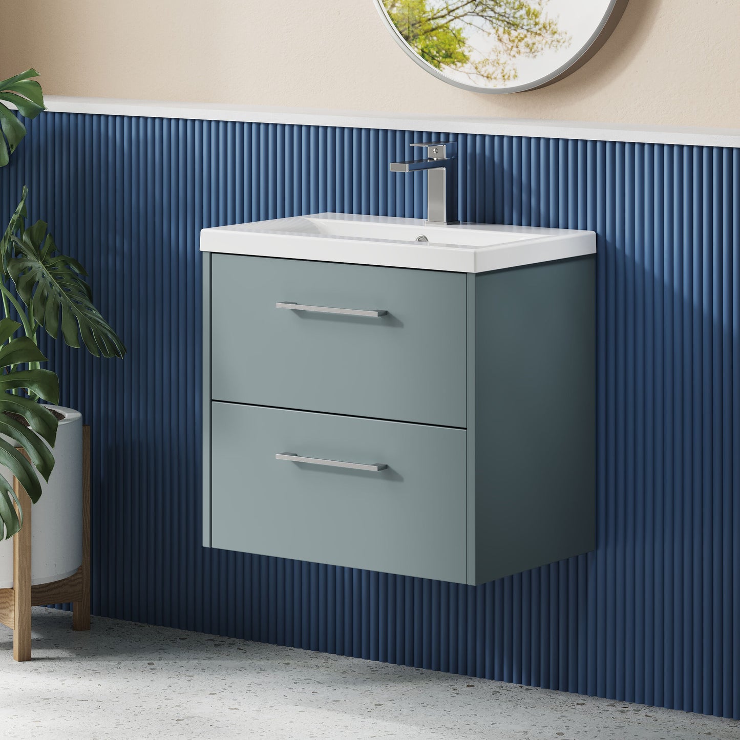 Juno 600mm Wall Hung 2-Drawer Unit