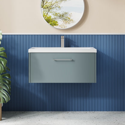 Juno 800mm Wall Hung Single Drawer Unit