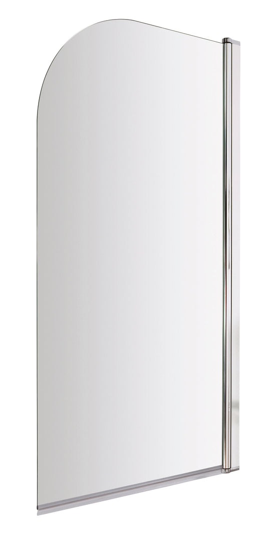 Nuie 790mm Semi-Frameless Chrome Bath Screen