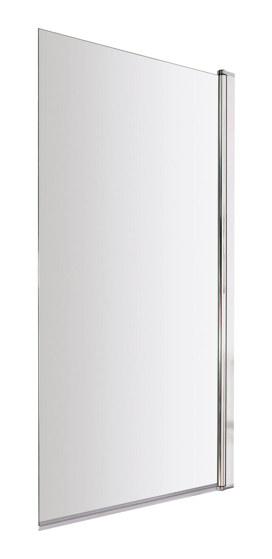 Nuie 790mm Semi-Frameless Chrome Bath Screen