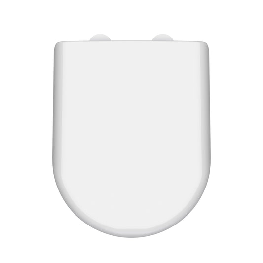 Nuie D-Shaped Soft Close Toilet Seat With Top Fix Hinge
