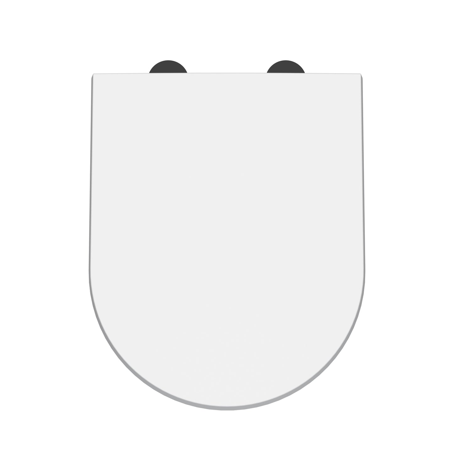 Nuie D-Shaped Soft Close Toilet Seat With Top Fix Hinge