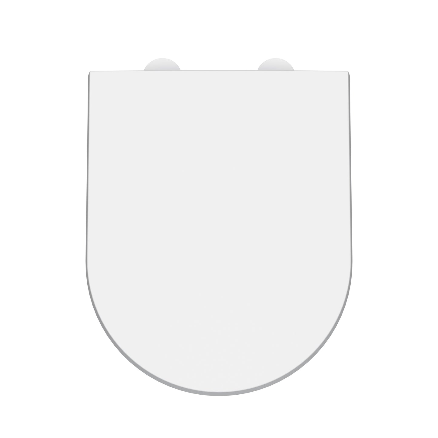 Nuie D-Shaped Soft Close Toilet Seat With Top Fix Hinge