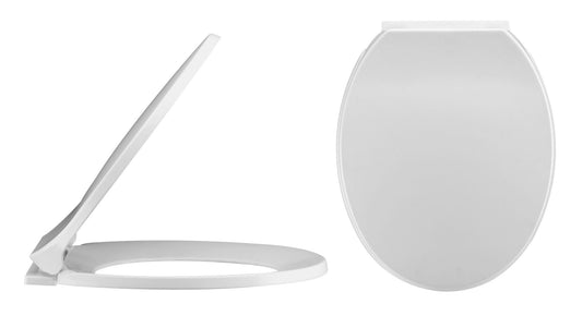 Nuie Round Soft Close Toilet Seat With Bottom Fix Hinge