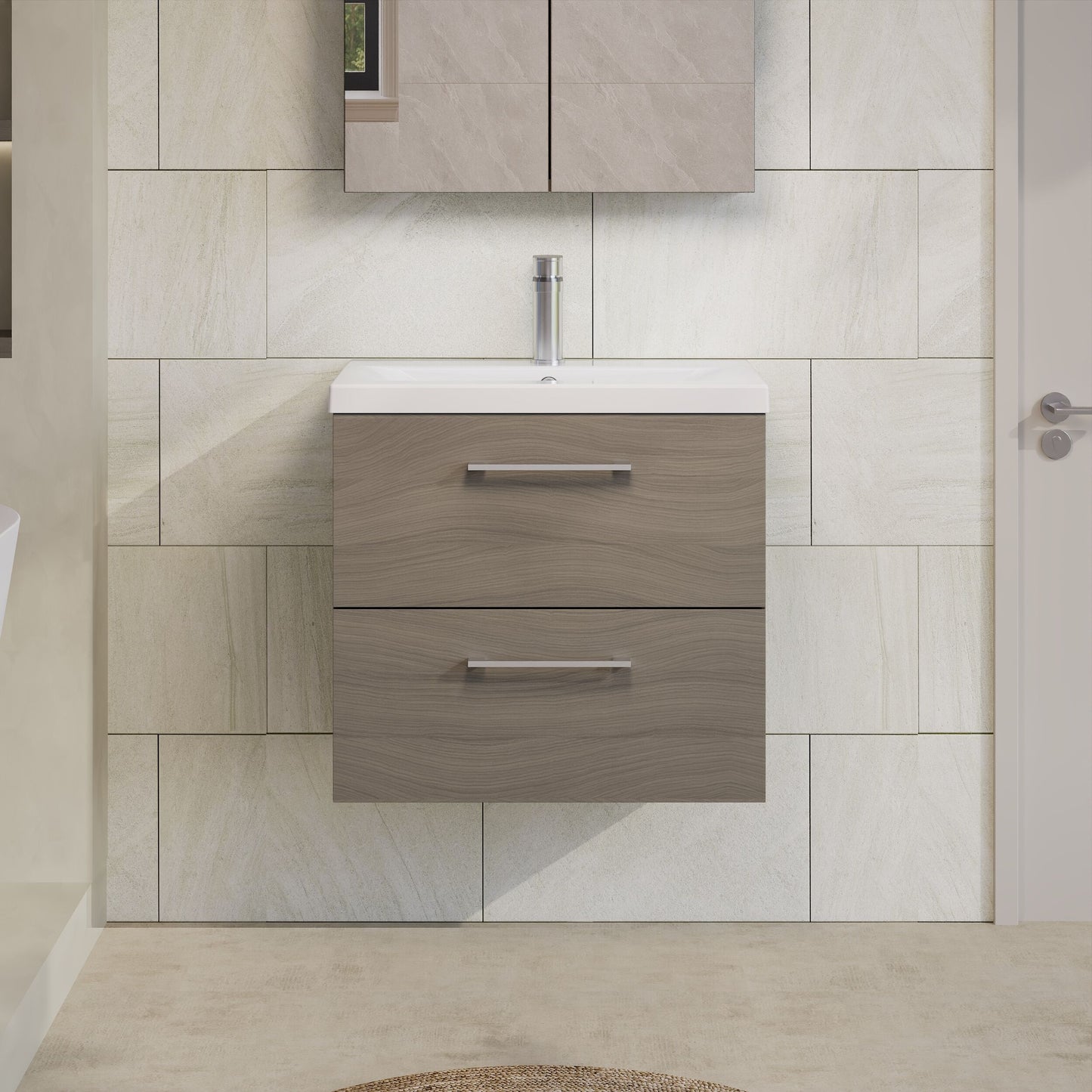 Arno 600mm Wall Hung 2-Drawer Unit